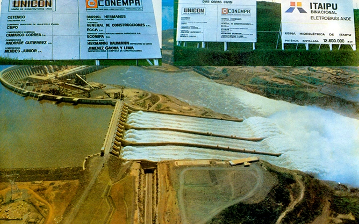 Construcción de la represa ITAIPU - 1984